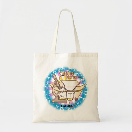 Visiting Nurse Collage tote bag