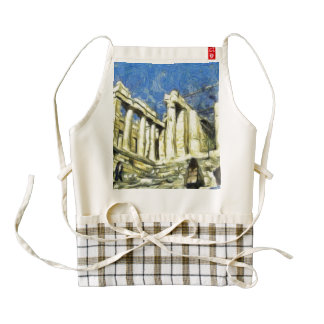 Visiting the Acropolis in Athens Zazzle HEART Apron