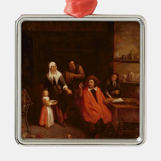 Visiting the Doctor Metal Ornament (Front)