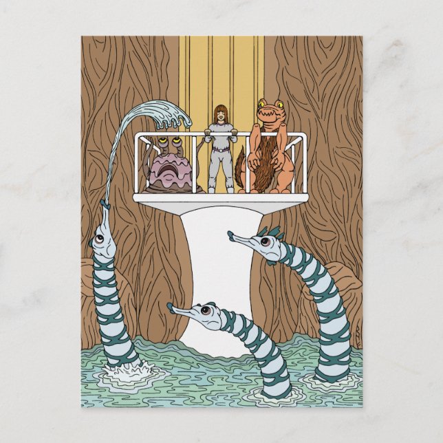 Visiting the Pool of the Piptrixons Postcard (Front)