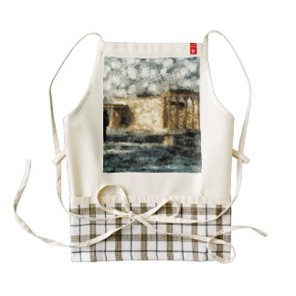 Visiting the site of the Acropolis Zazzle HEART Apron