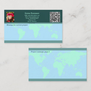 Visitkort — Connect, World Calling Card