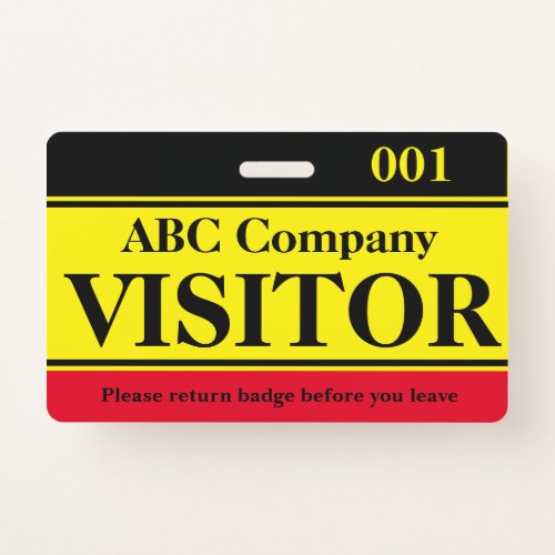 Visitor Badge