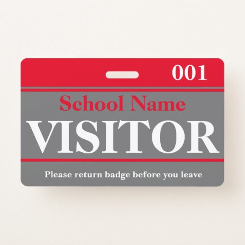 Visitor Badge