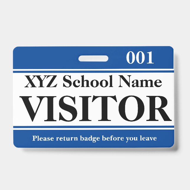 Visitor Badge (Front)
