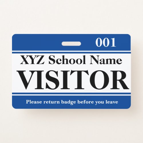 Visitor Badge