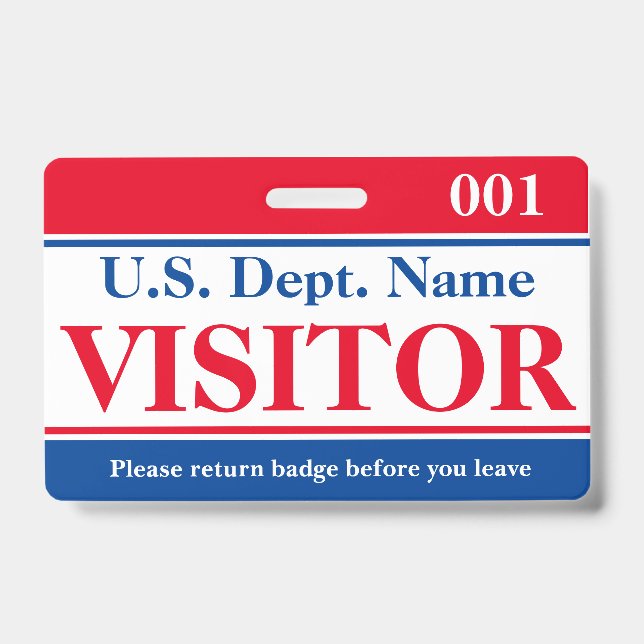 Visitor Badge (Front)