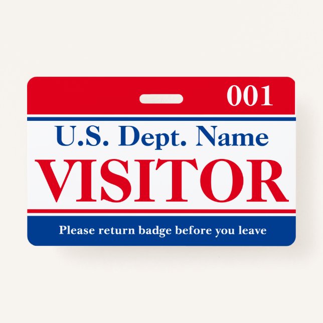 Visitor Badge (Front)