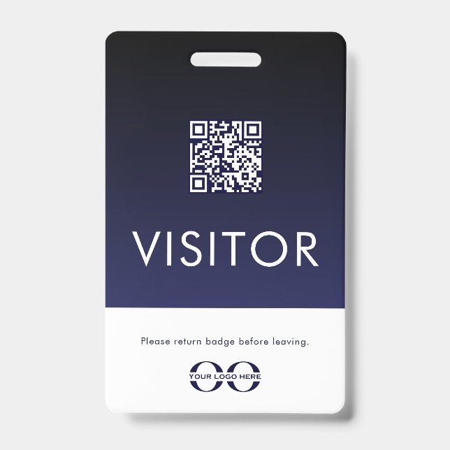 Visitor Badge Logo QR Code (Front)