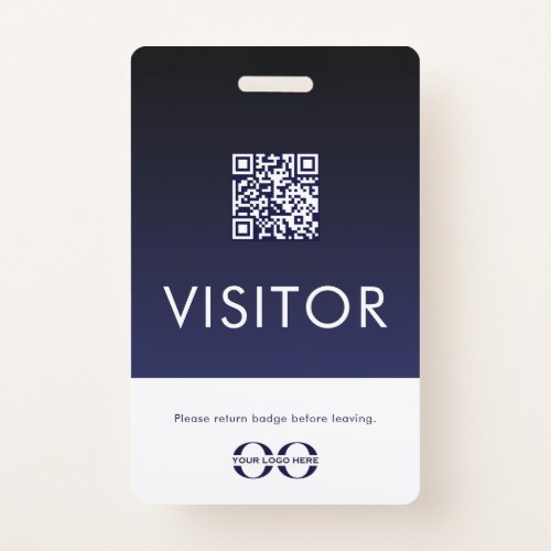 Visitor Badge Logo QR Code