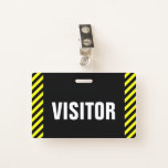 [ Thumbnail: "Visitor" + Black & Yellow Stripes Badge ]