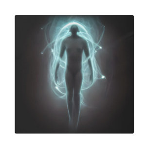 Visitor from another dimension metal print