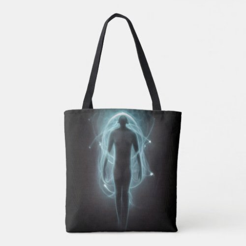 Visitor from another dimension tote bag