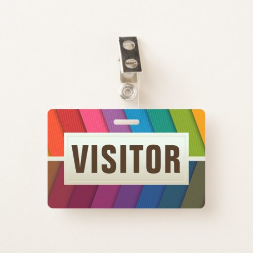 Visitor ID Card Badge