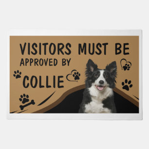 Visitor Must Be Approved By Springer Collie Doormat