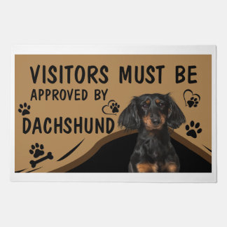 Visitor Must Be Approved By Springer Spaniel Dog  Doormat
