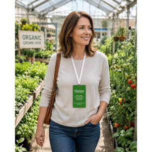 Visitor Pass ID Badge