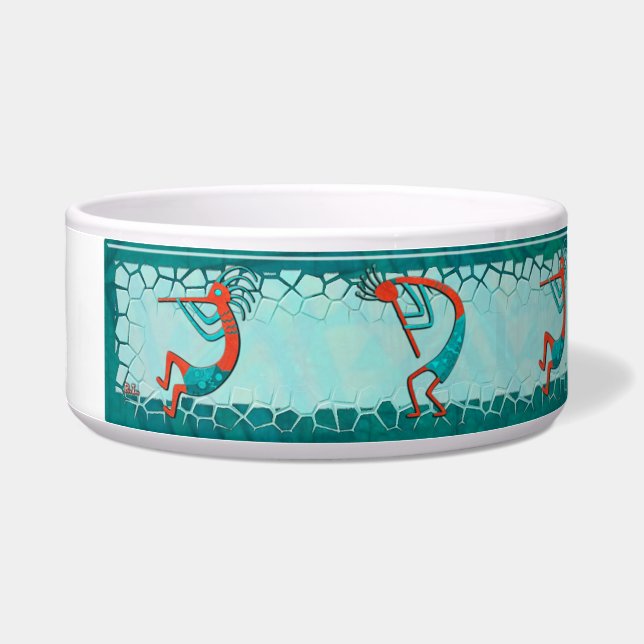 Visitors Anasazi Native Folk Art Bowl (Left)