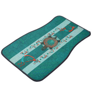 Visitors Anasazi Native Folk Art Car Floor Mat