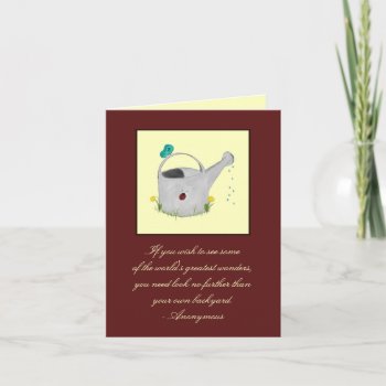 Visitors From The Garden Note Card by sfcount at Zazzle