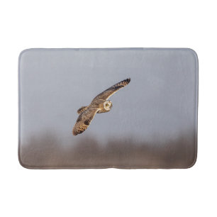 Visitors of the Grasslands: Short-Eared Owls Bath Mat