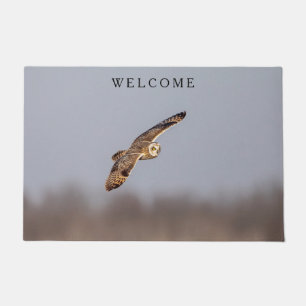 Visitors of the Grasslands: Short-Eared Owls Doormat