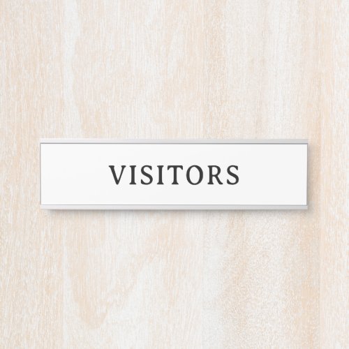 VISITORS | Professional Modern Door Name Plate