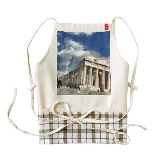 Visitors to Acropolis in Athens Zazzle HEART Apron