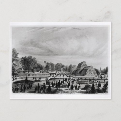 Visitors viewing the Palm House at Kew Palace c1 Postcard