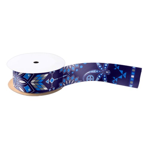 Visits from the Ancesters Blue 2 Satin Ribbon