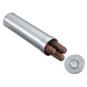Visol Aluminum Cigar Case/Travel Humidor (Open)