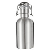 Visol Cassis Stainless Steel 32 oz. Beer Growler (Front)
