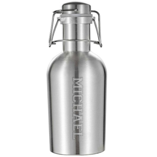 Visol Cassis Stainless Steel 32 oz. Beer Growler (Engraved)
