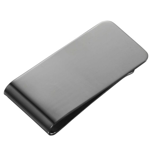 Visol Everton Gunmetal Engravable Money Clip (Top)