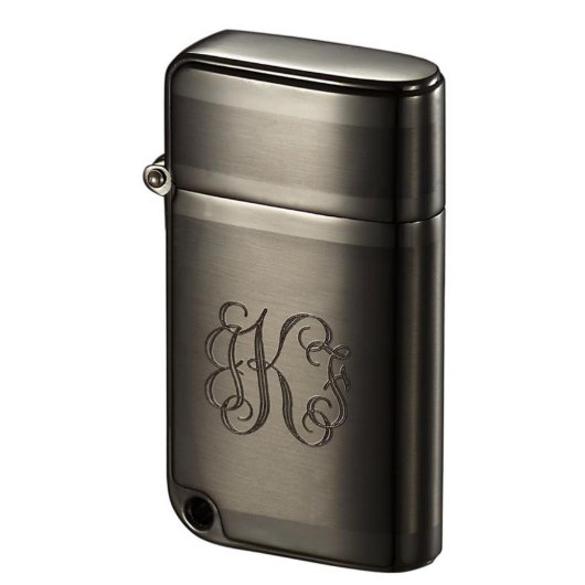Visol Ranger Brushed Gunmetal Torch Flame Lighter (Engraved)