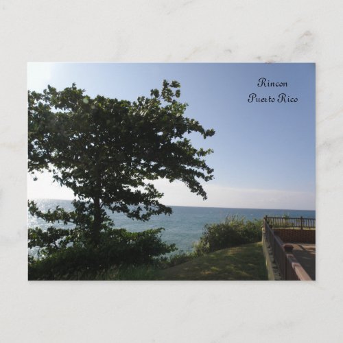 Vista del mar Puerto Rico Postcard