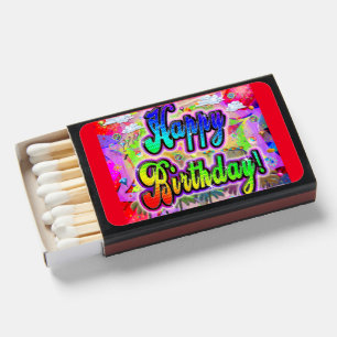 Vista Express Happy Birthday Matchbox Matchboxes