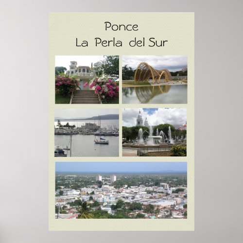 Vistas de Ponce Puerto Rico Poster
