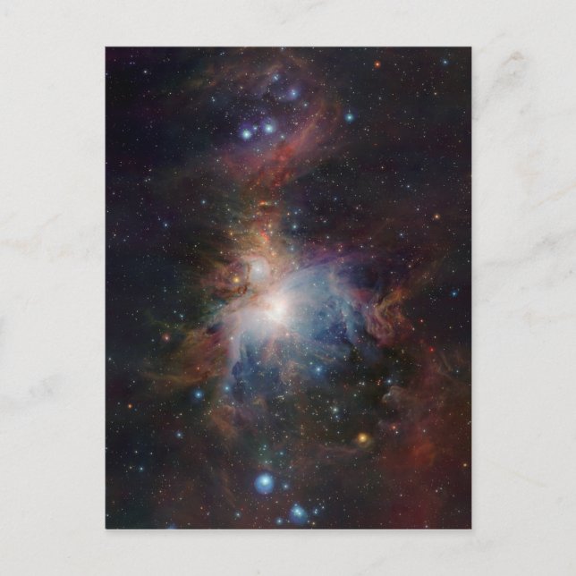 VISTA's infrared view of the Orion Nebula Postcard (Front)