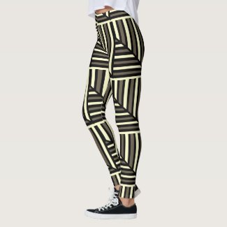 Visual Art Stripe Leggings