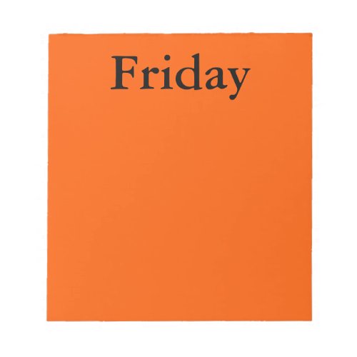 Visual Calendar Tools Day of the Week Friday Notes