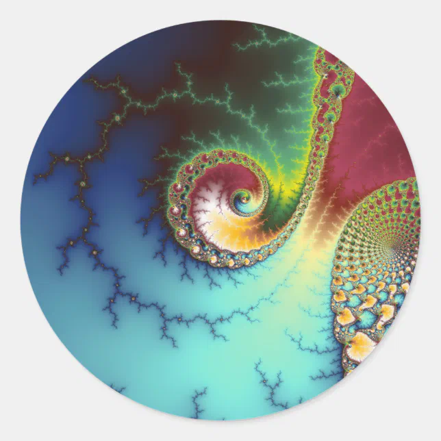 Visual Cortex Classic Round Sticker Zazzle