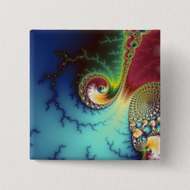 Visual Cortex Pinback Button (Front)