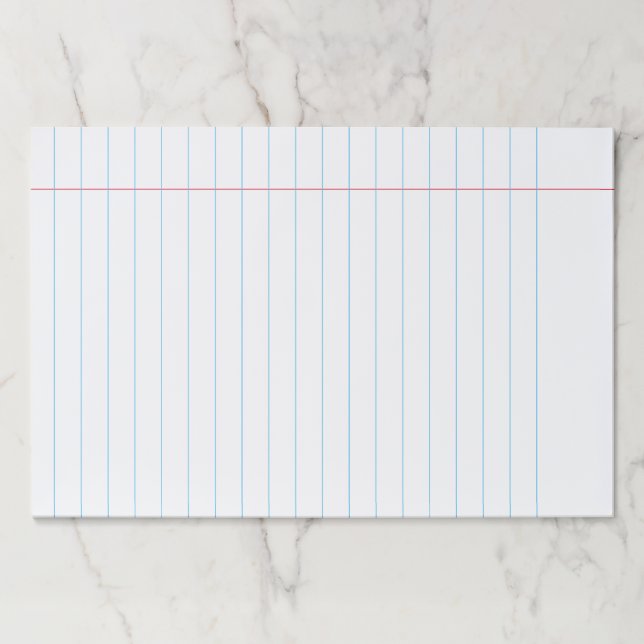 Visual Display Teaching Tool Giant Rules Note Paper Pad (Front)