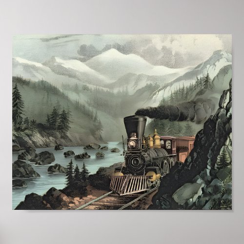 Visual Elevation High Art in Railroad Poster Desi