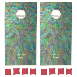 Visual hypnotic sprinkles rainbow, green