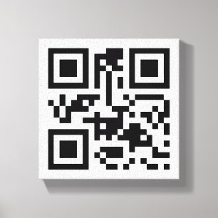 Visual QR Code on Premium Wrapped Canvas (Gloss) Print