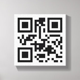 Visual QR Code on Premium Wrapped Canvas (Gloss) Print