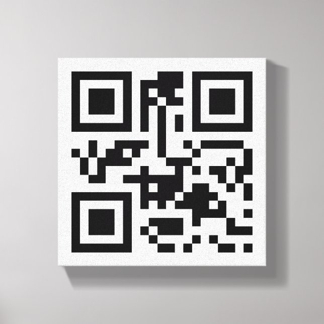 Visual QR Code on Premium Wrapped Canvas (Gloss) Print (Front)