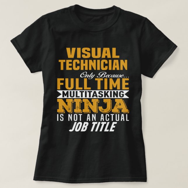Visual Technician T-Shirt (Design Front)